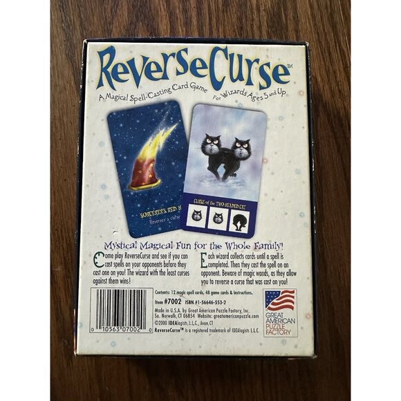ReverseCurse Great American Puzzle Card Game 2000 Ages 5 And Up-complete - Picture 2 of 3